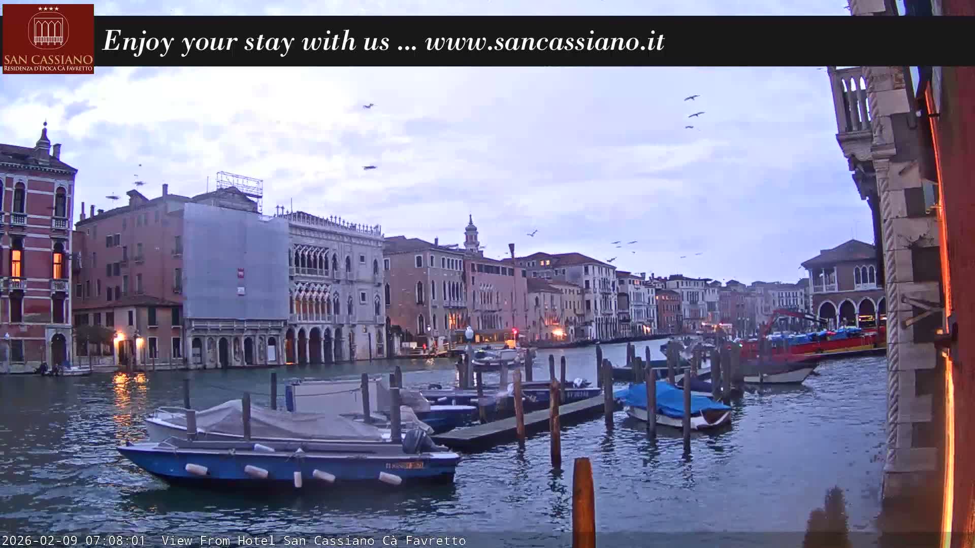 View of Grand Canal, Venice Live Cam - Venice, Veneto, Italy