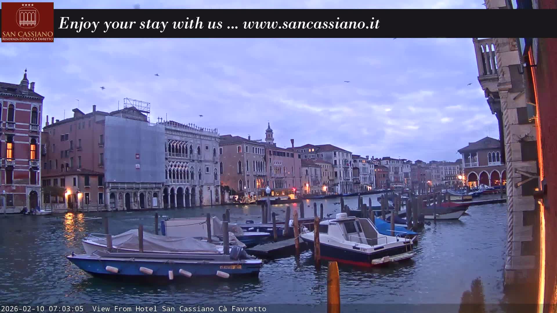View of Grand Canal, Venice Live Cam - Venice, Veneto, Italy