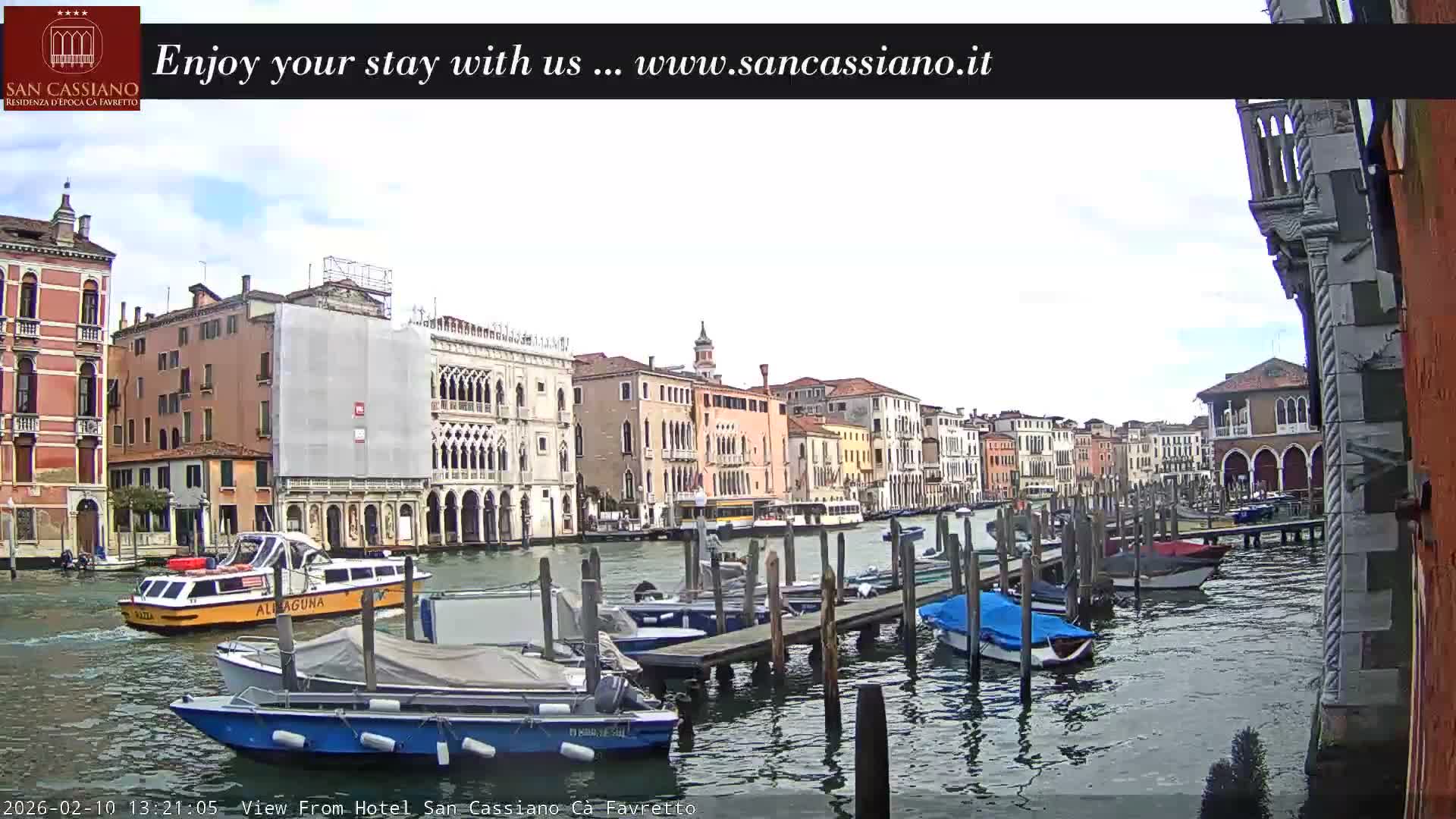 View of Grand Canal, Venice Live Cam - Venice, Veneto, Italy