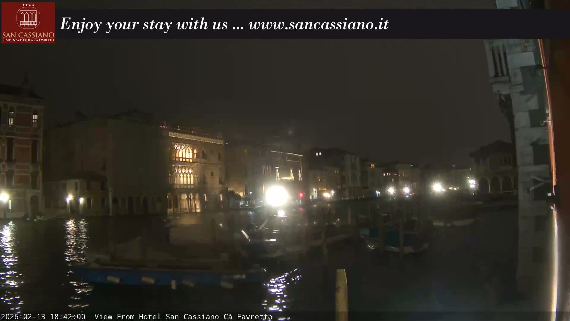 View of Grand Canal, Venice Live Cam - Venice, Veneto, Italy