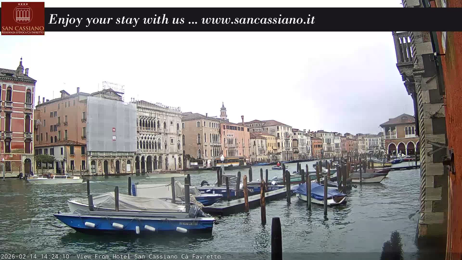 View of Grand Canal, Venice Live Cam - Venice, Veneto, Italy