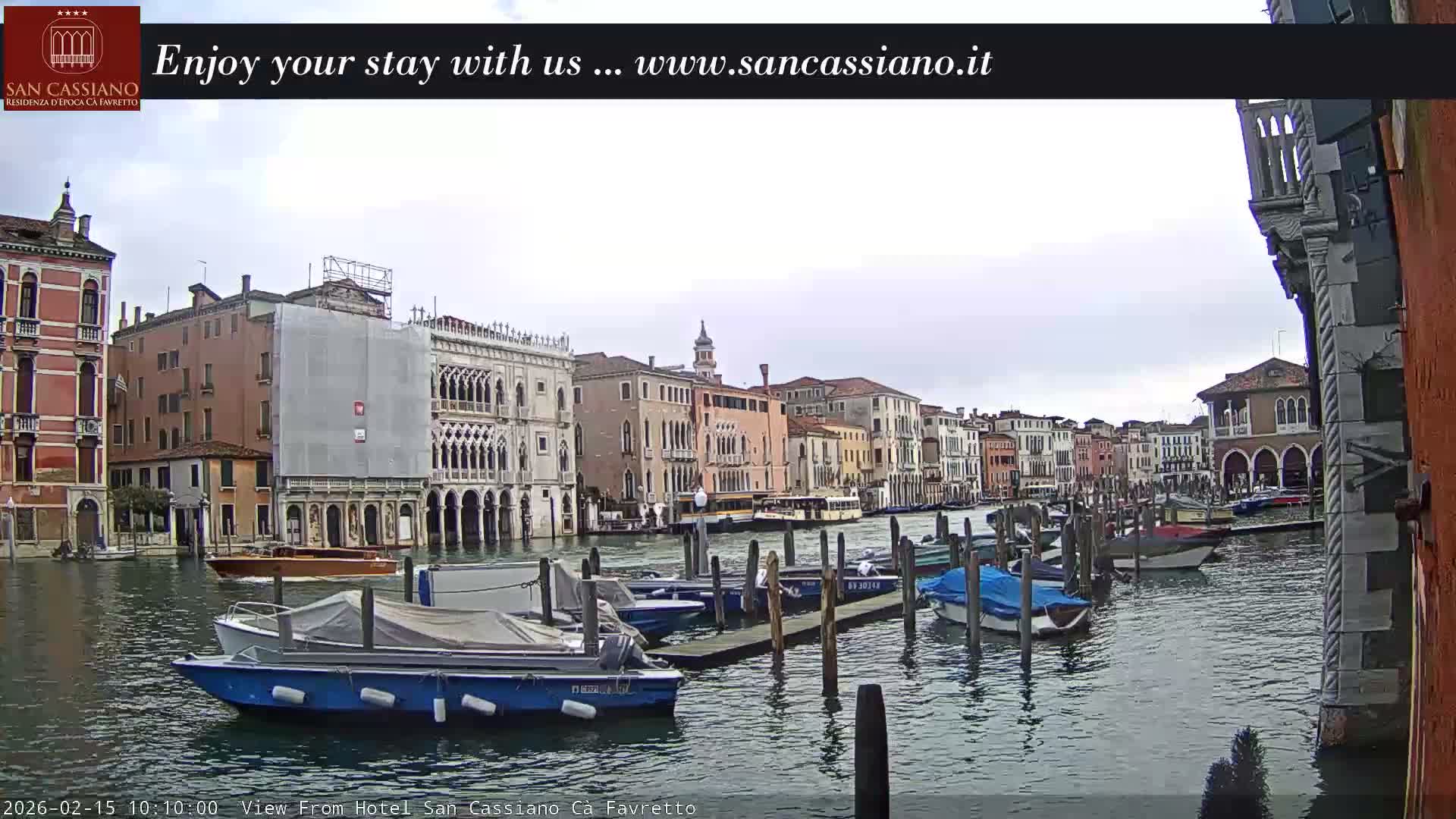 View of Grand Canal, Venice Live Cam - Venice, Veneto, Italy