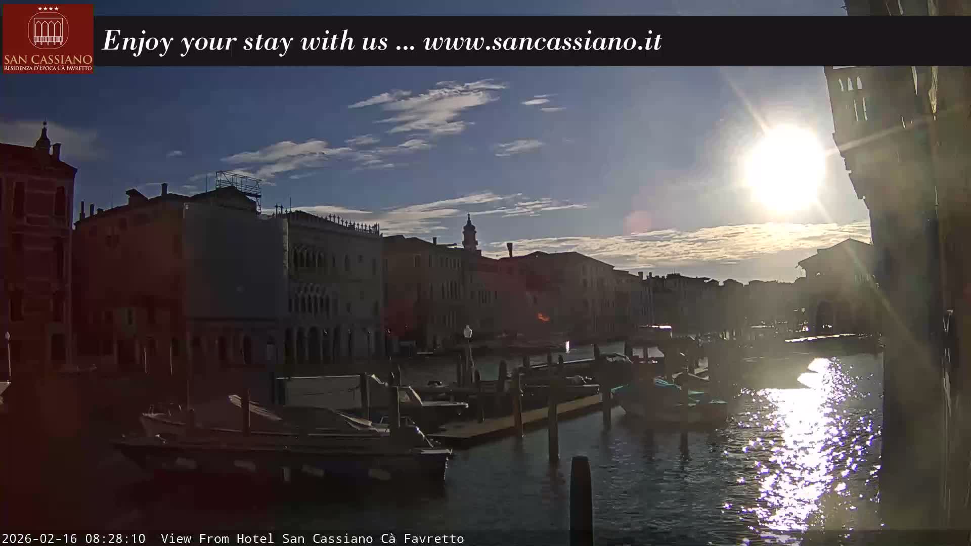View of Grand Canal, Venice Live Cam - Venice, Veneto, Italy