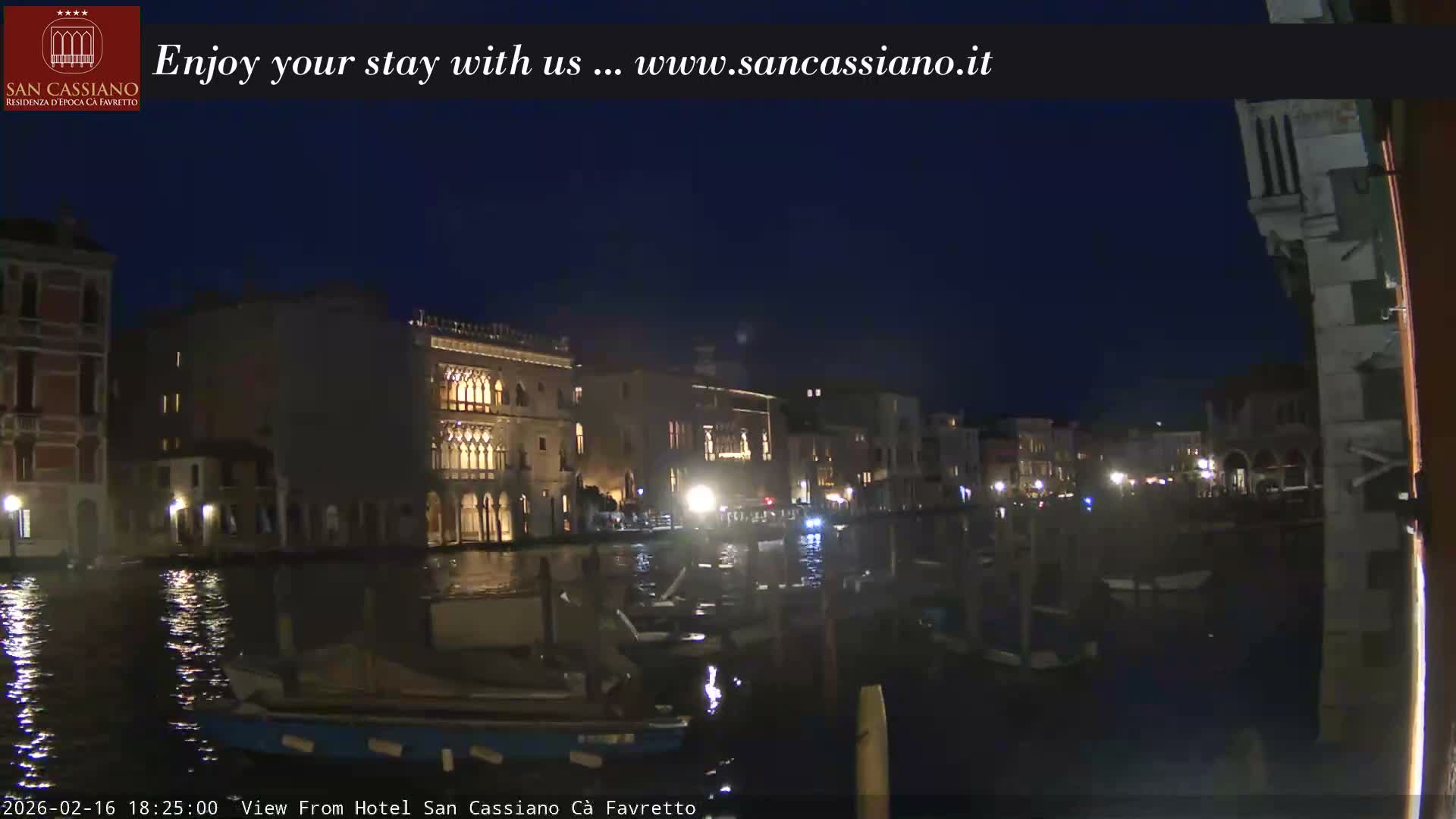 View of Grand Canal, Venice Live Cam - Venice, Veneto, Italy