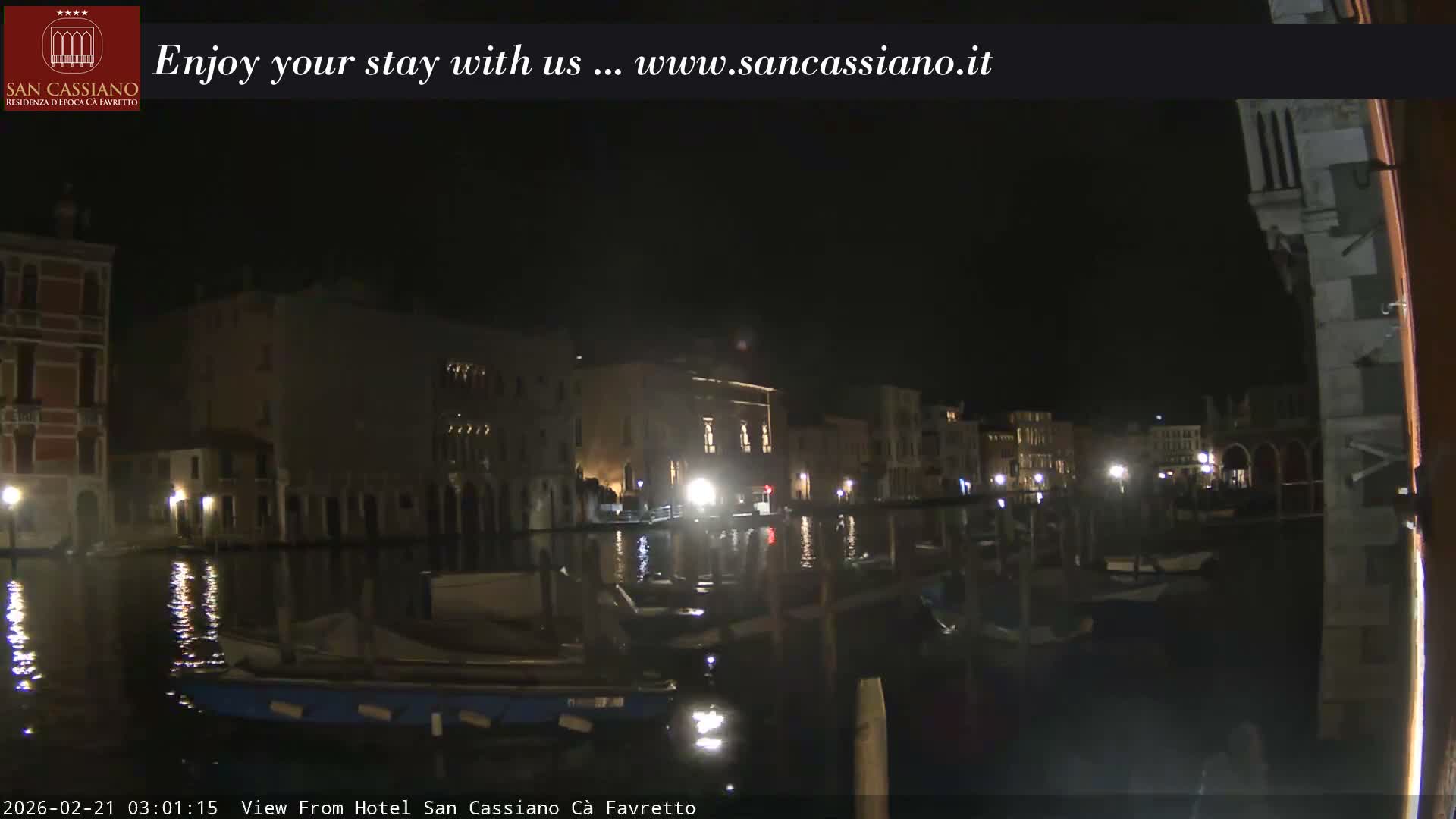 View of Grand Canal, Venice Live Cam - Venice, Veneto, Italy