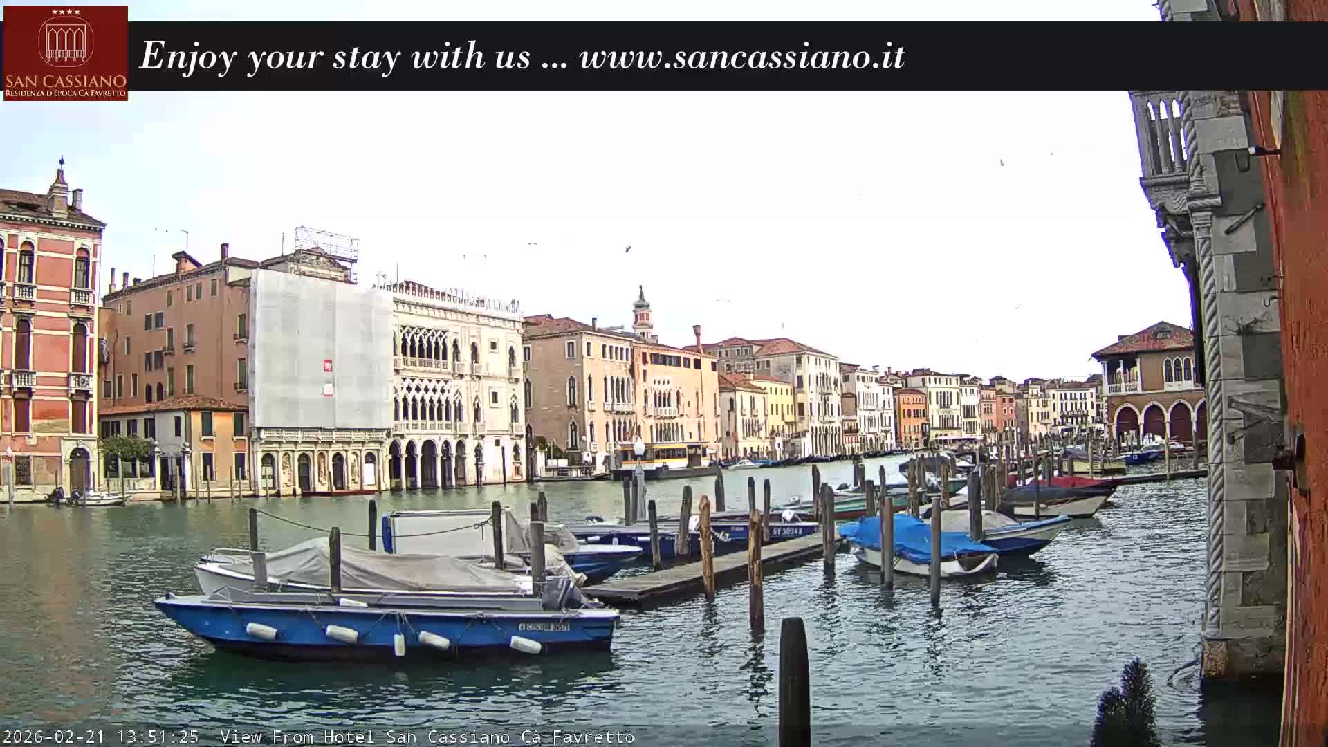 View of Grand Canal, Venice Live Cam - Venice, Veneto, Italy
