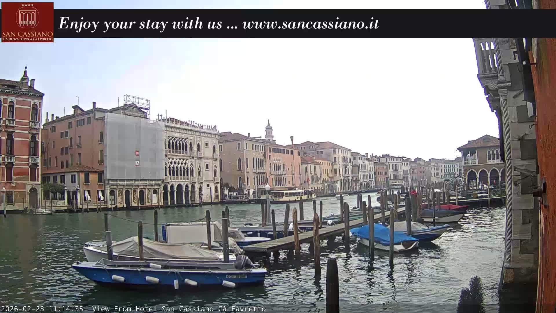 View of Grand Canal, Venice Live Cam - Venice, Veneto, Italy