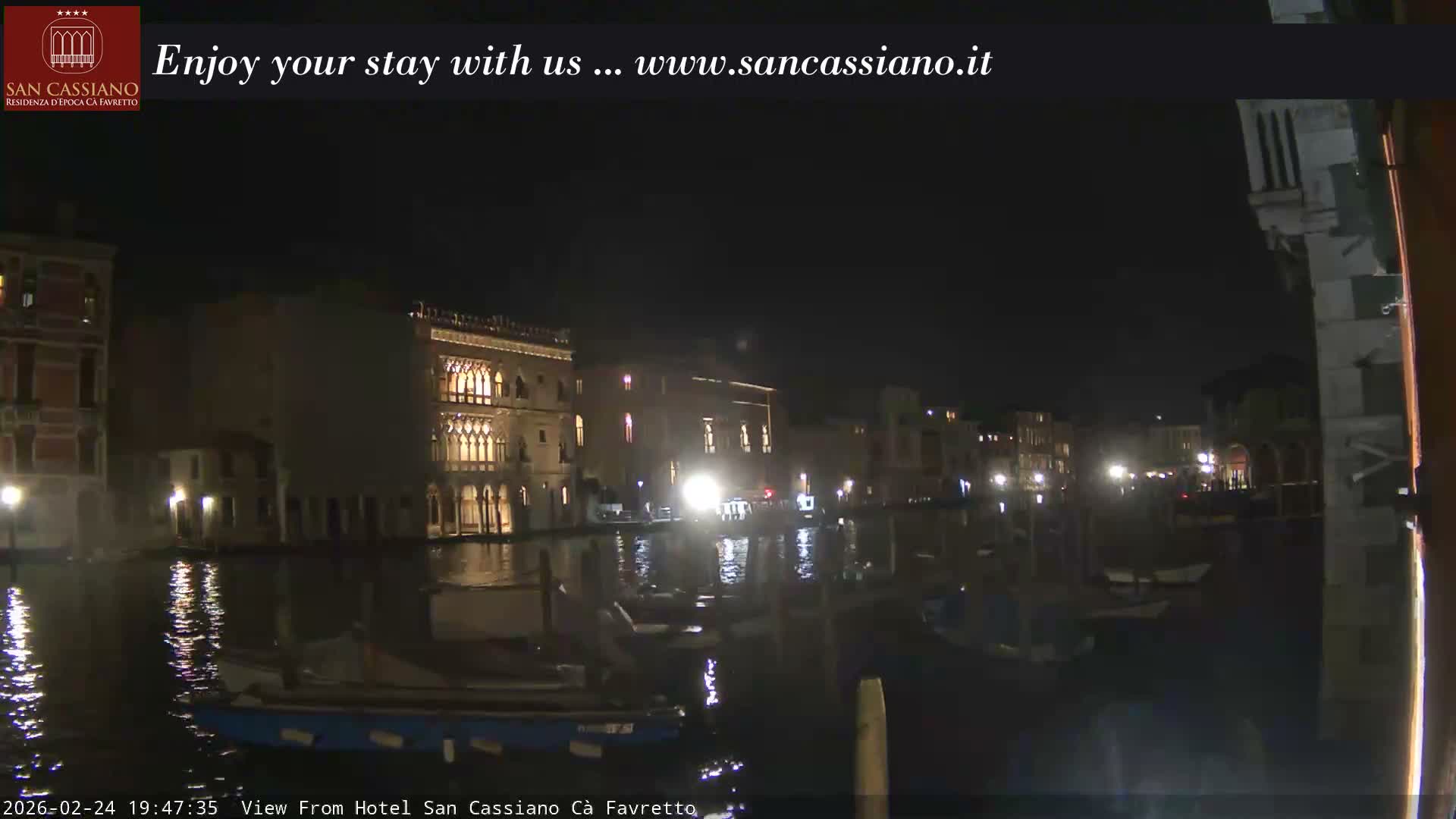 View of Grand Canal, Venice Live Cam - Venice, Veneto, Italy