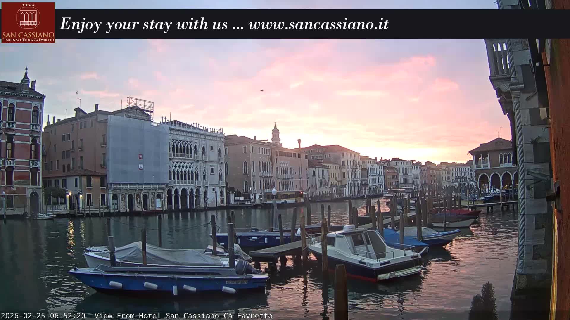 View of Grand Canal, Venice Live Cam - Venice, Veneto, Italy
