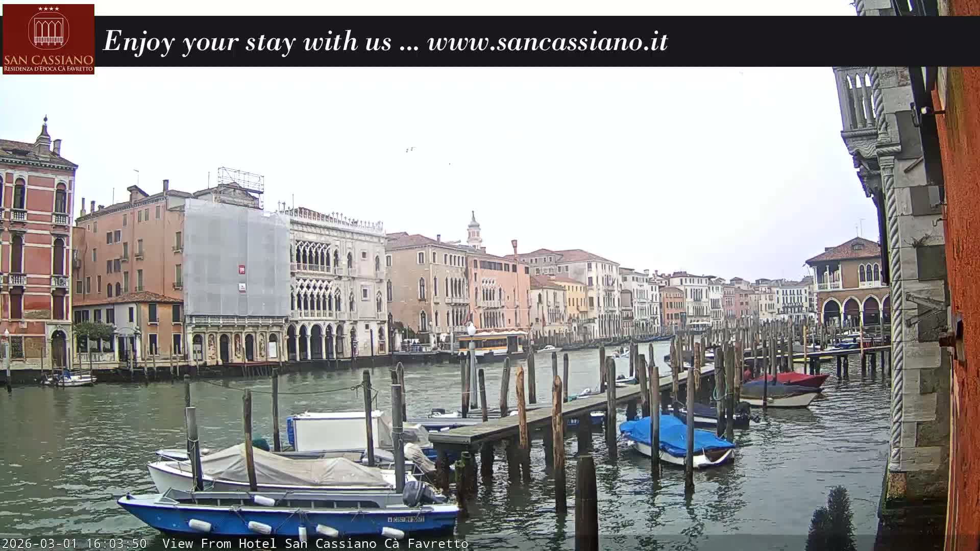 View of Grand Canal, Venice Live Cam - Venice, Veneto, Italy