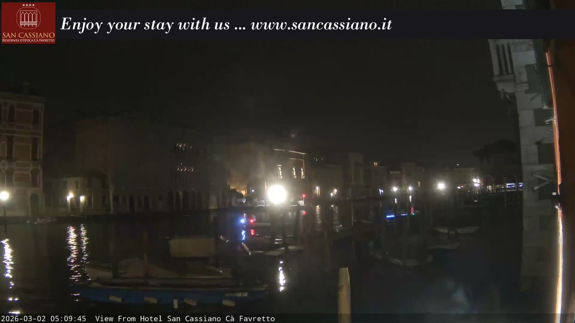 View of Grand Canal, Venice Live Cam - Venice, Veneto, Italy