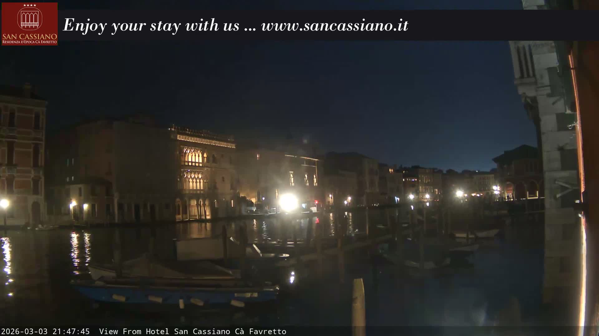 View of Grand Canal, Venice Live Cam - Venice, Veneto, Italy