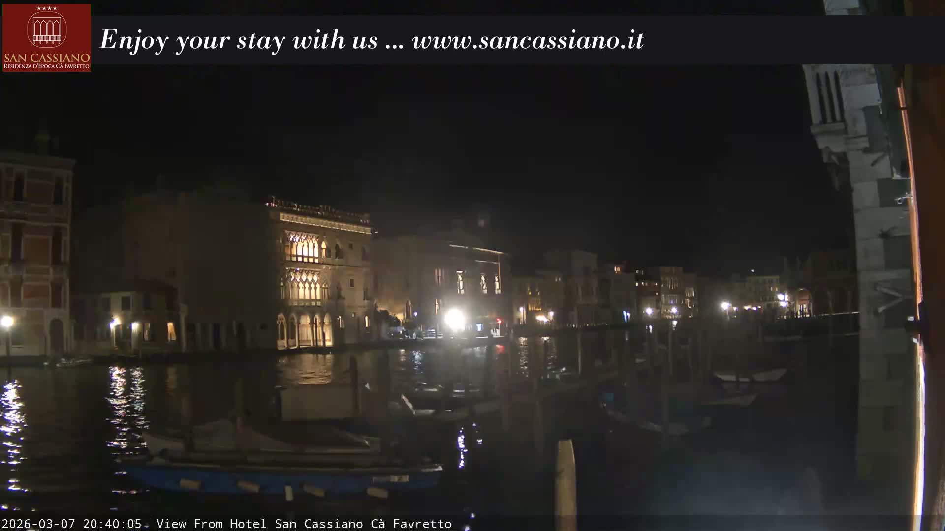 View of Grand Canal, Venice Live Cam - Venice, Veneto, Italy