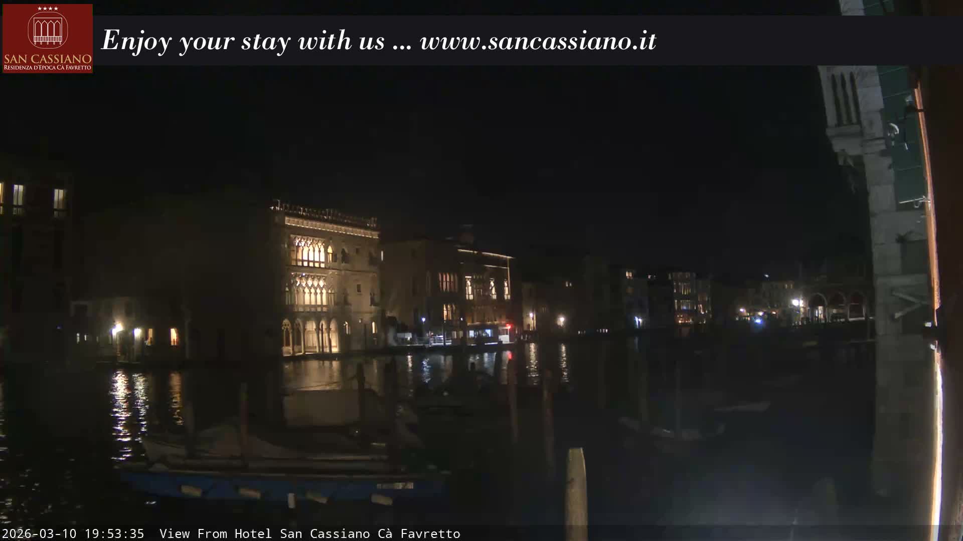 View of Grand Canal, Venice Live Cam - Venice, Veneto, Italy