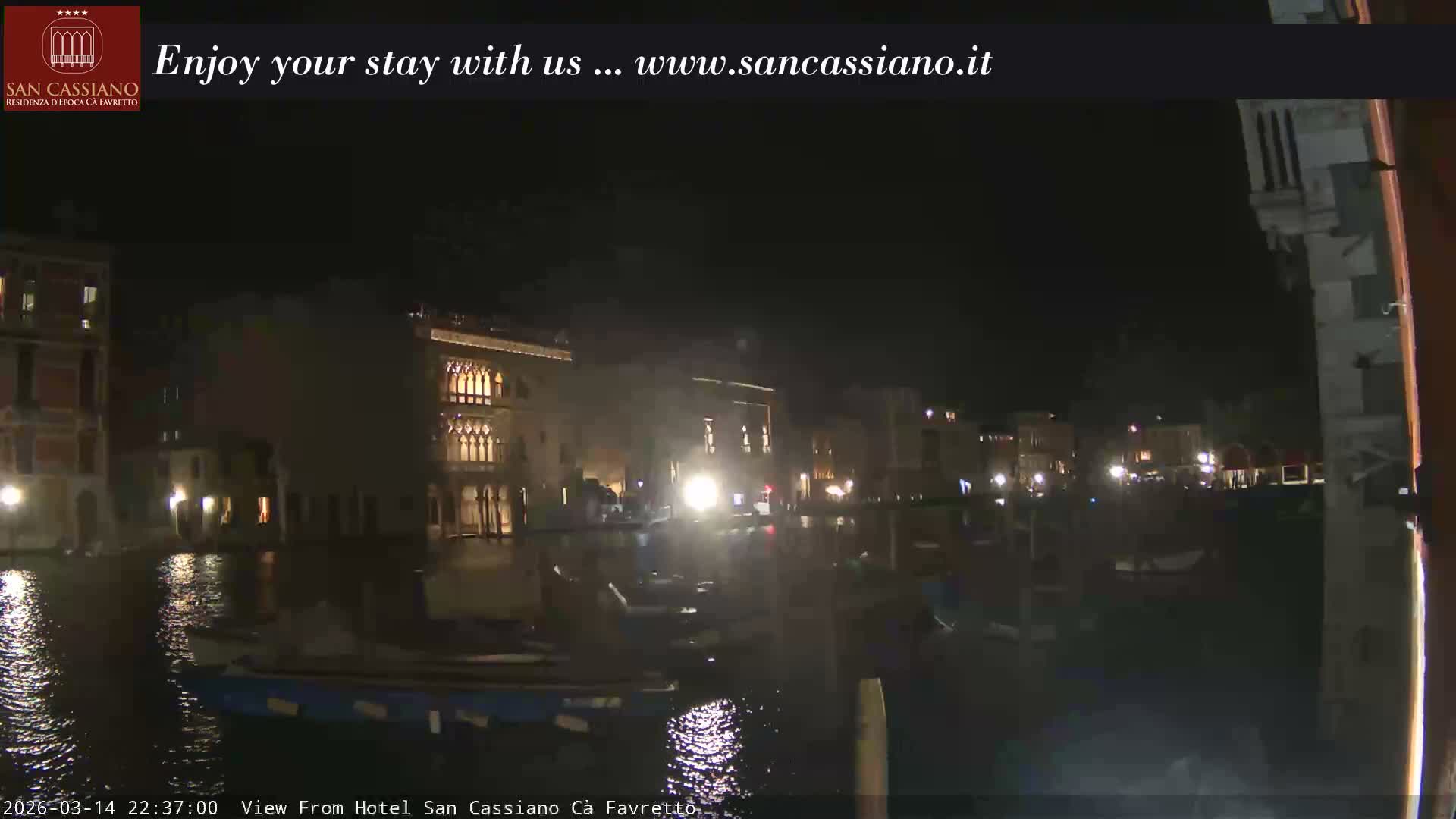View of Grand Canal, Venice Live Cam - Venice, Veneto, Italy