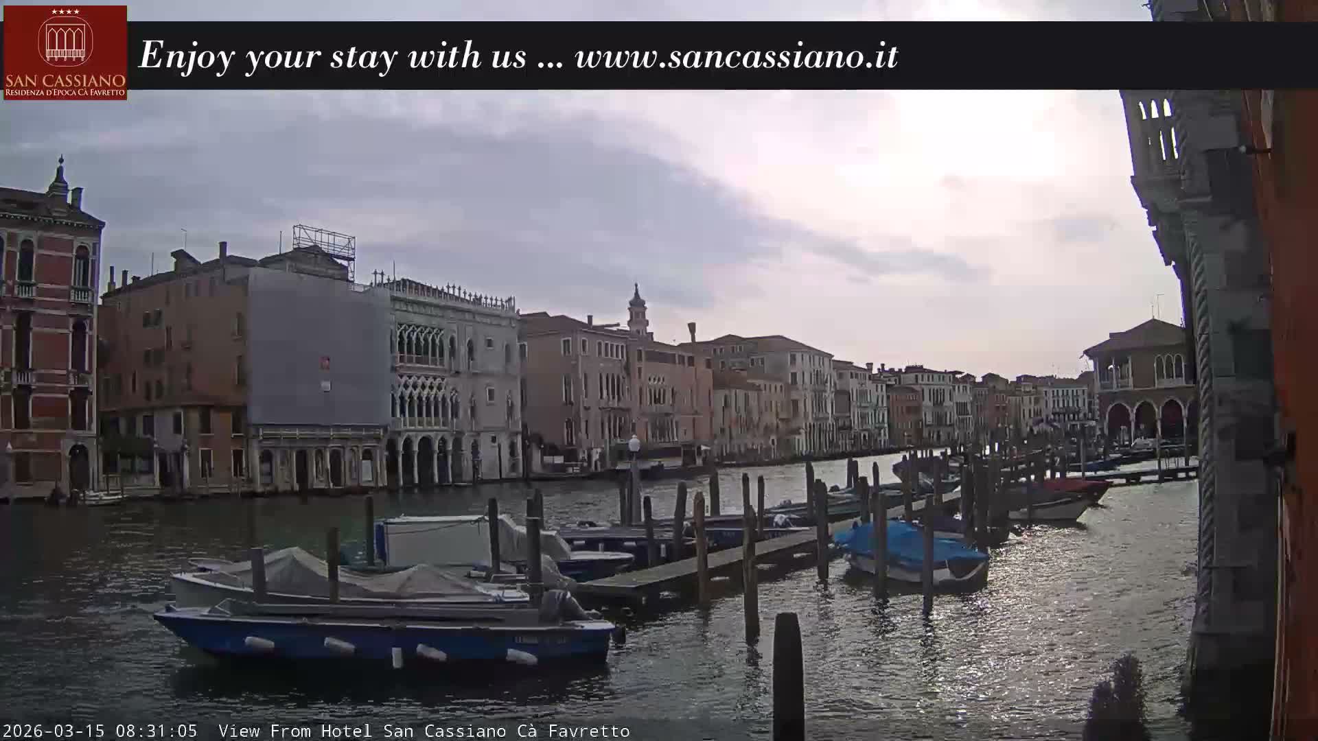 View of Grand Canal, Venice Live Cam - Venice, Veneto, Italy