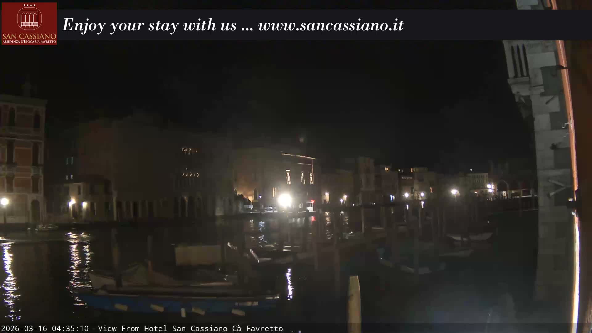 View of Grand Canal, Venice Live Cam - Venice, Veneto, Italy