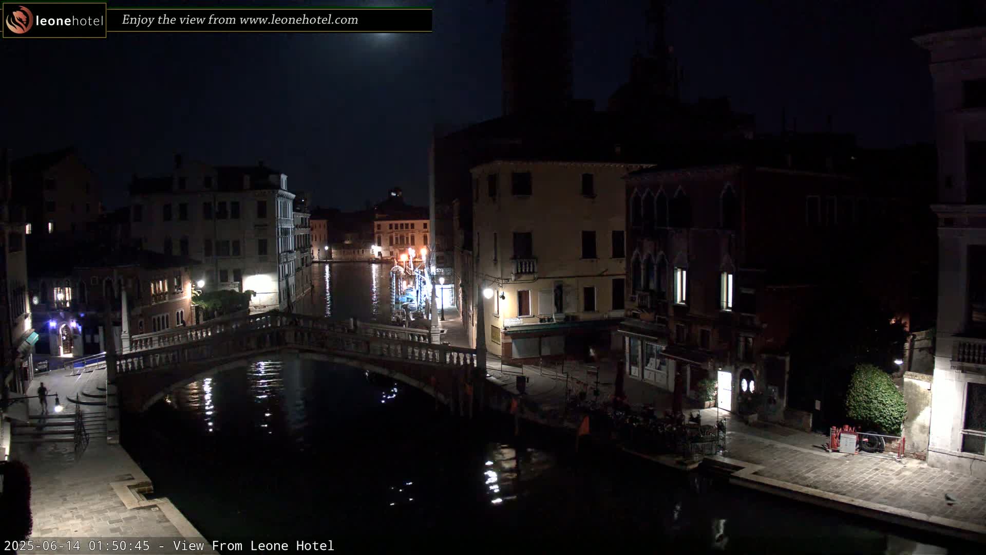 Venice, Canal of Cannaregio , Ponte delle Guglie Bridge Live Cam - Veneto, Italy