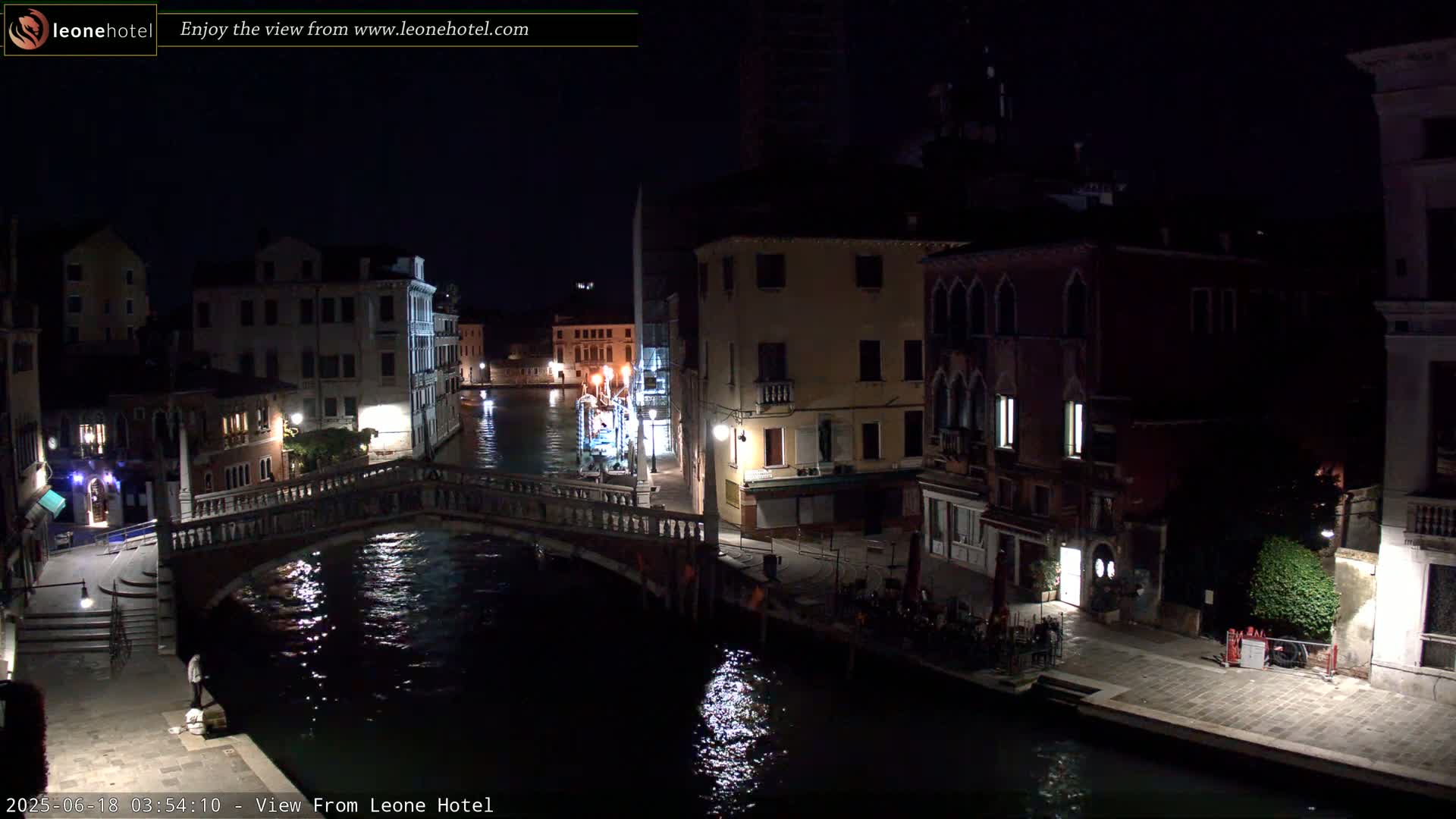 Venice, Canal of Cannaregio , Ponte delle Guglie Bridge Live Cam - Venice, Veneto, Italy