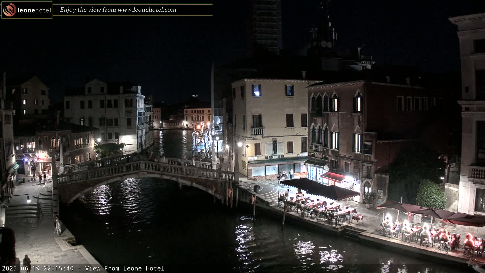 Venice, Canal of Cannaregio , Ponte delle Guglie Bridge Live Cam - Venice, Veneto, Italy