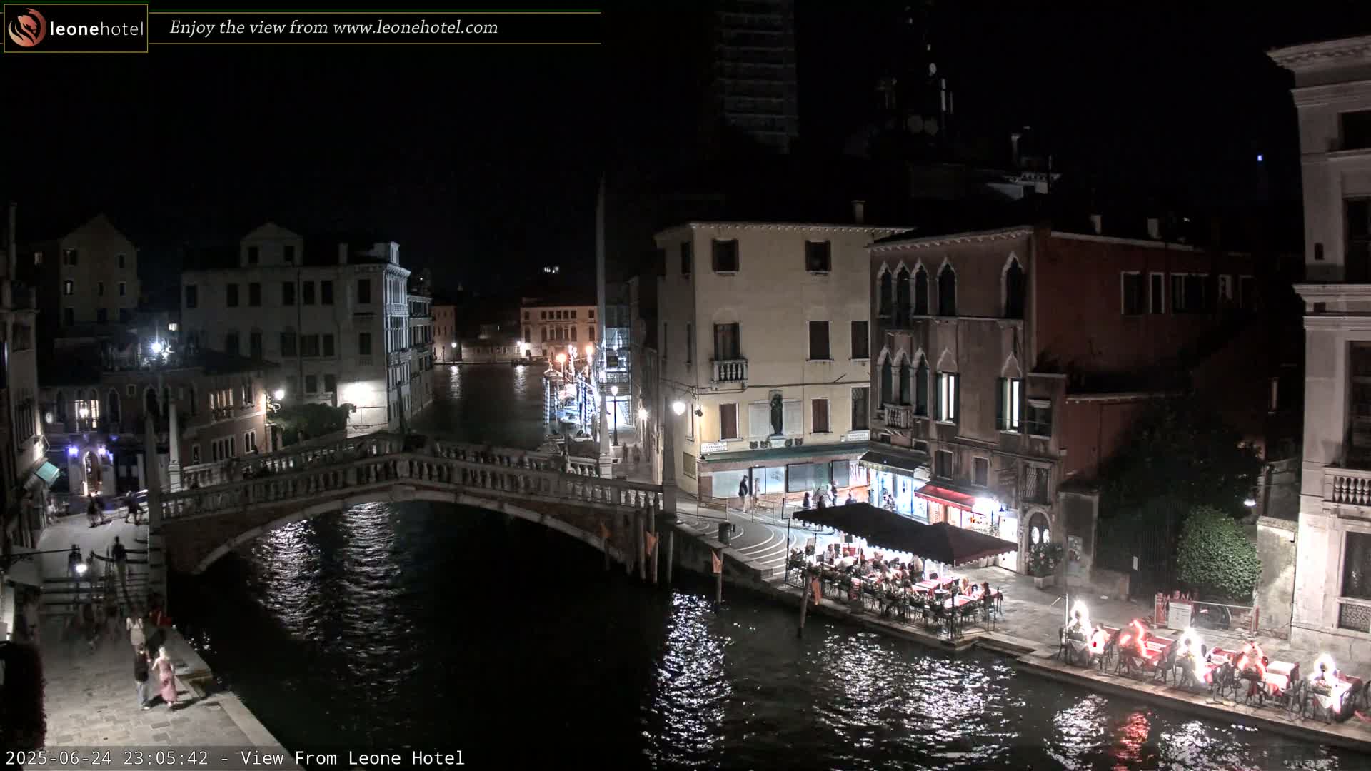 Venice, Canal of Cannaregio , Ponte delle Guglie Bridge Live Cam - Venice, Veneto, Italy