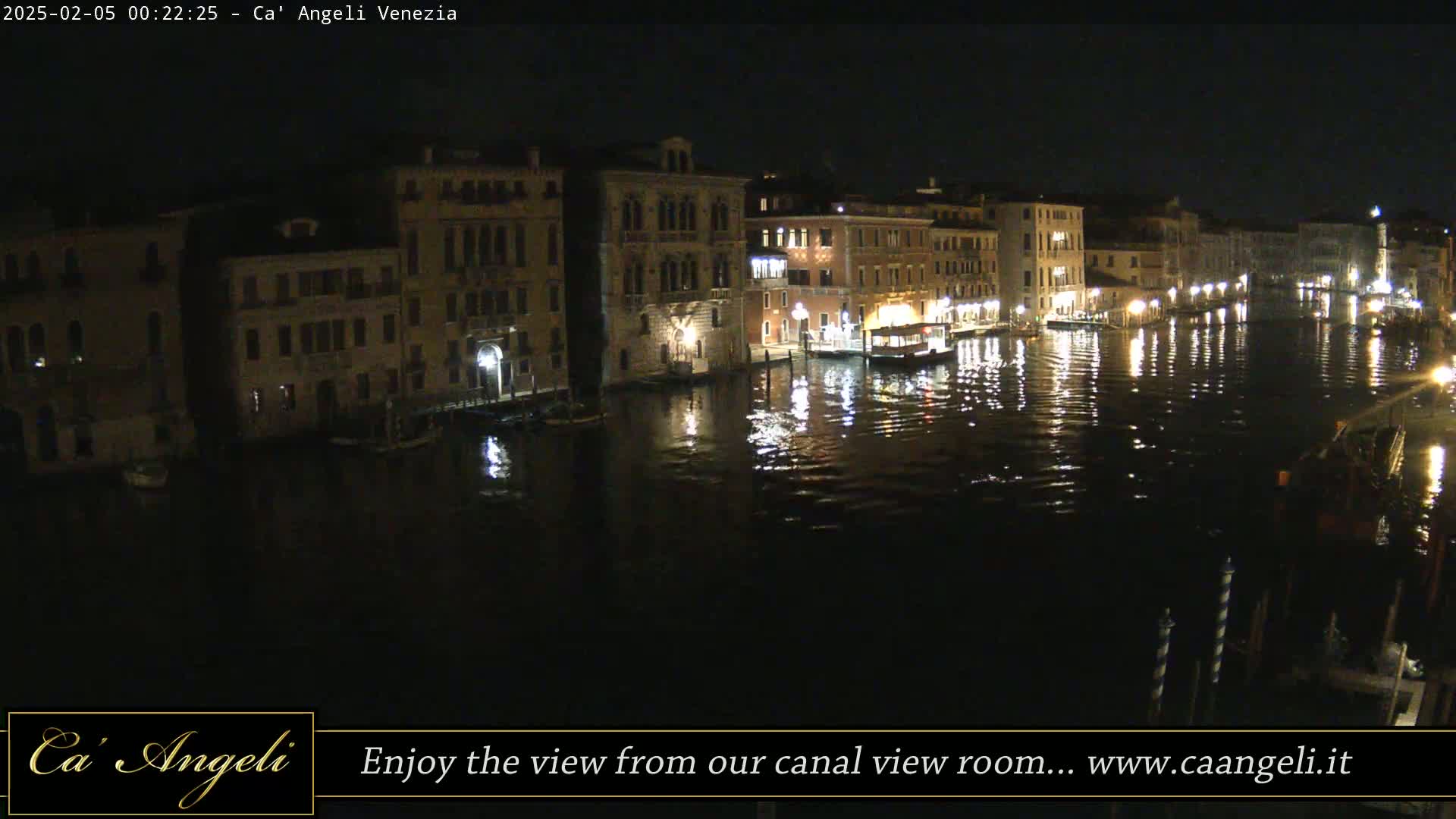 Grand Canal in Venezia Panaromic Live Cam - Venice, Veneto, Italy