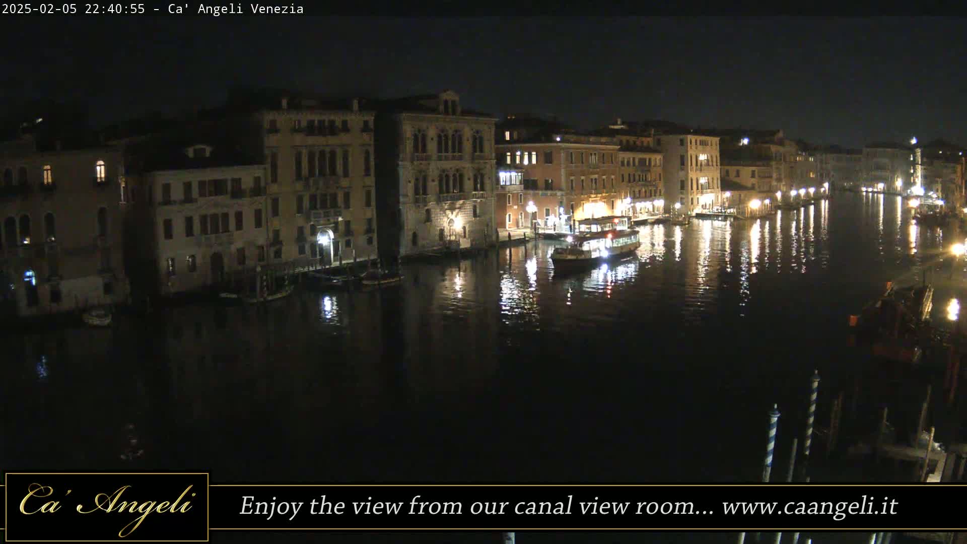 Grand Canal in Venezia Panaromic Live Cam - Venice, Veneto, Italy