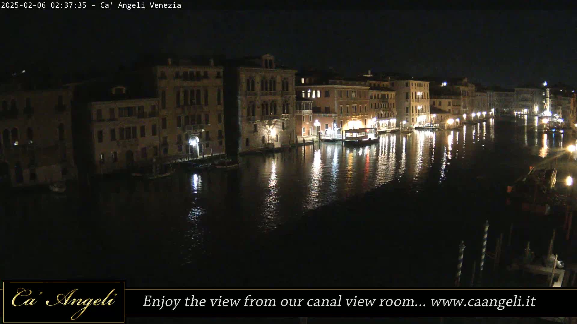 Grand Canal in Venezia Panaromic Live Cam - Venice, Veneto, Italy