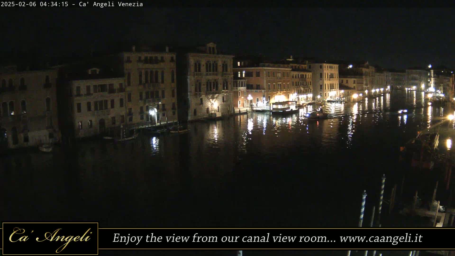 Grand Canal in Venezia Panaromic Live Cam - Venice, Veneto, Italy