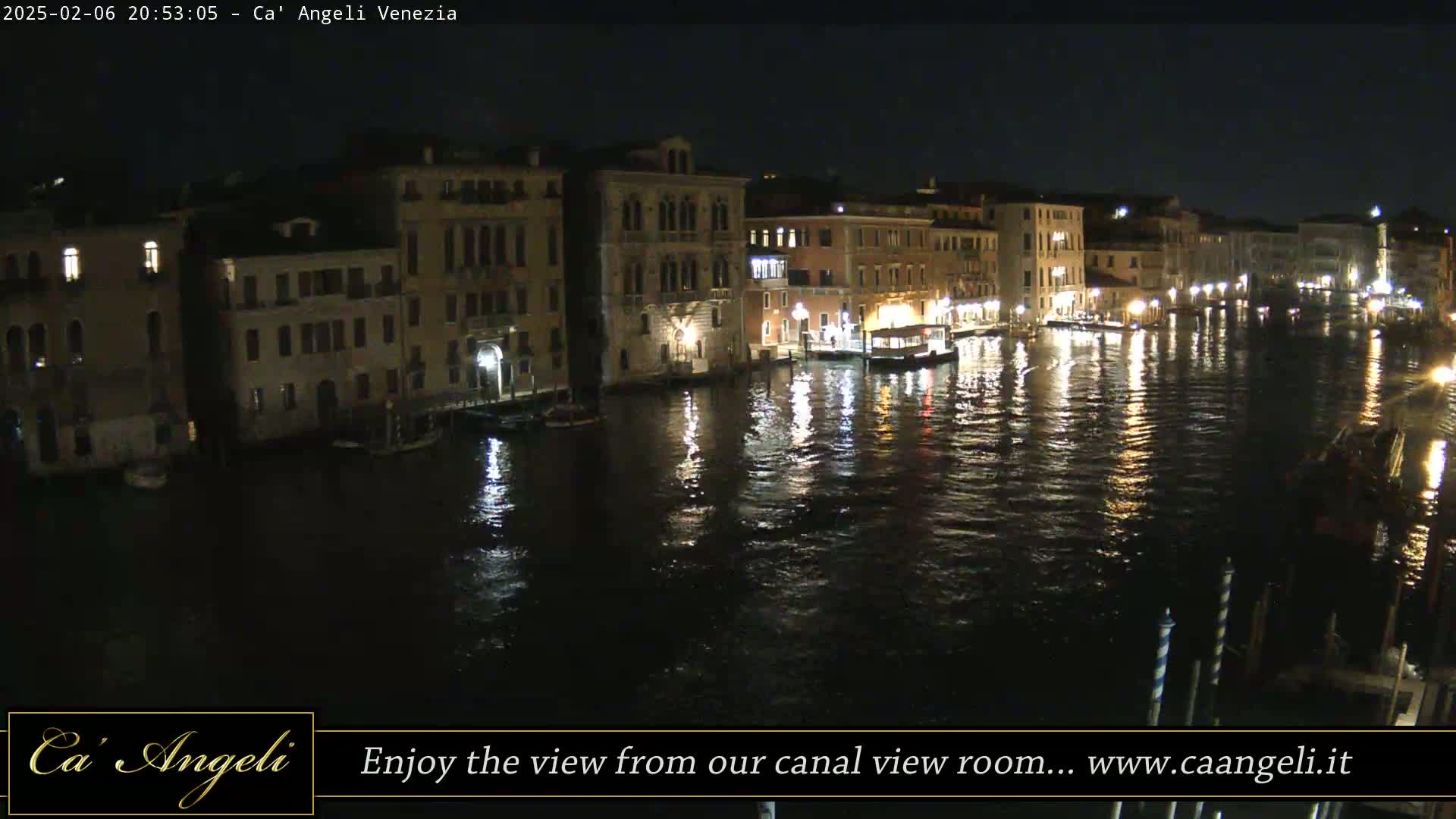Grand Canal in Venezia Panaromic Live Cam - Venice, Veneto, Italy