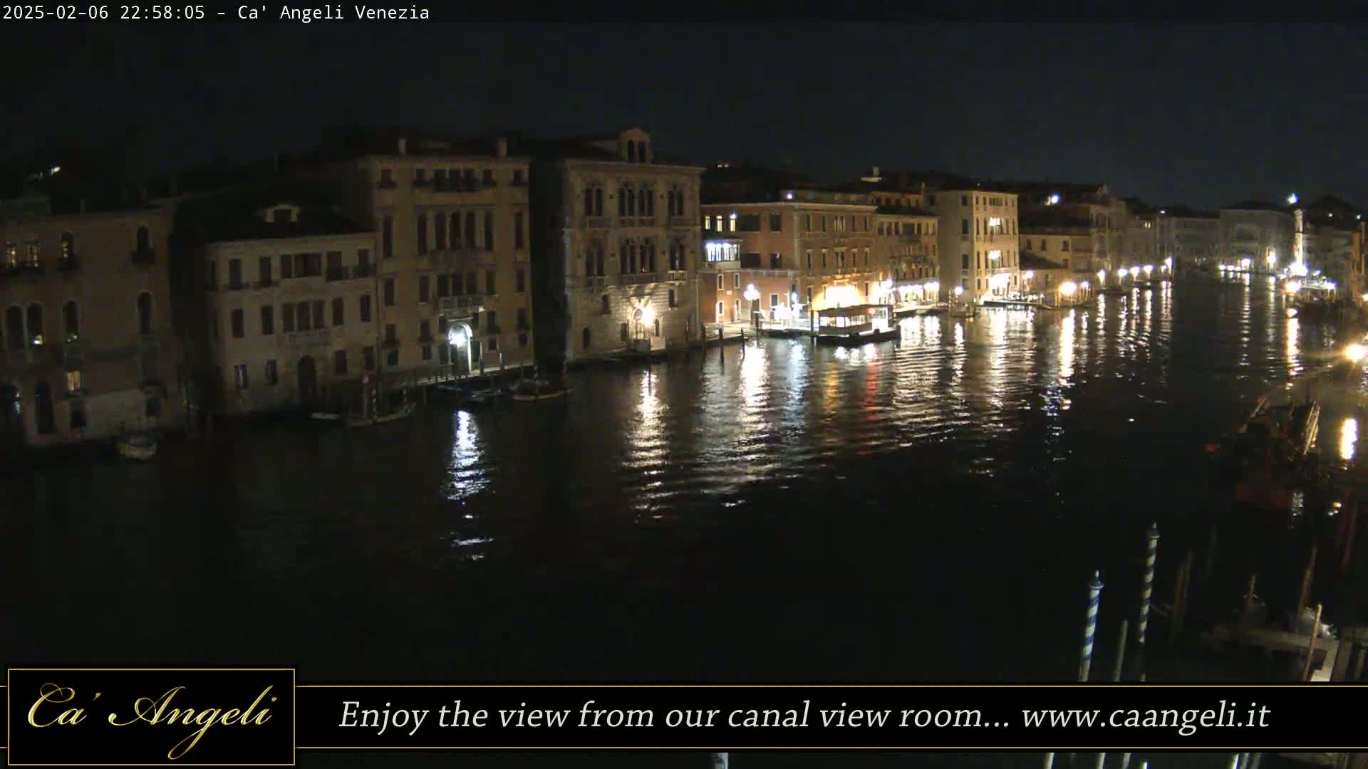Grand Canal in Venezia Panaromic Live Cam - Venice, Veneto, Italy