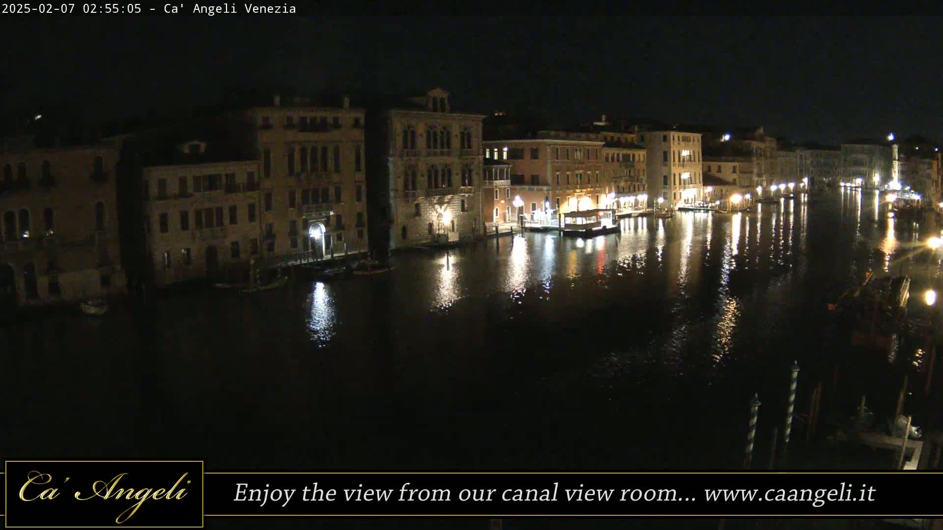 Grand Canal in Venezia Panaromic Live Cam - Venice, Veneto, Italy