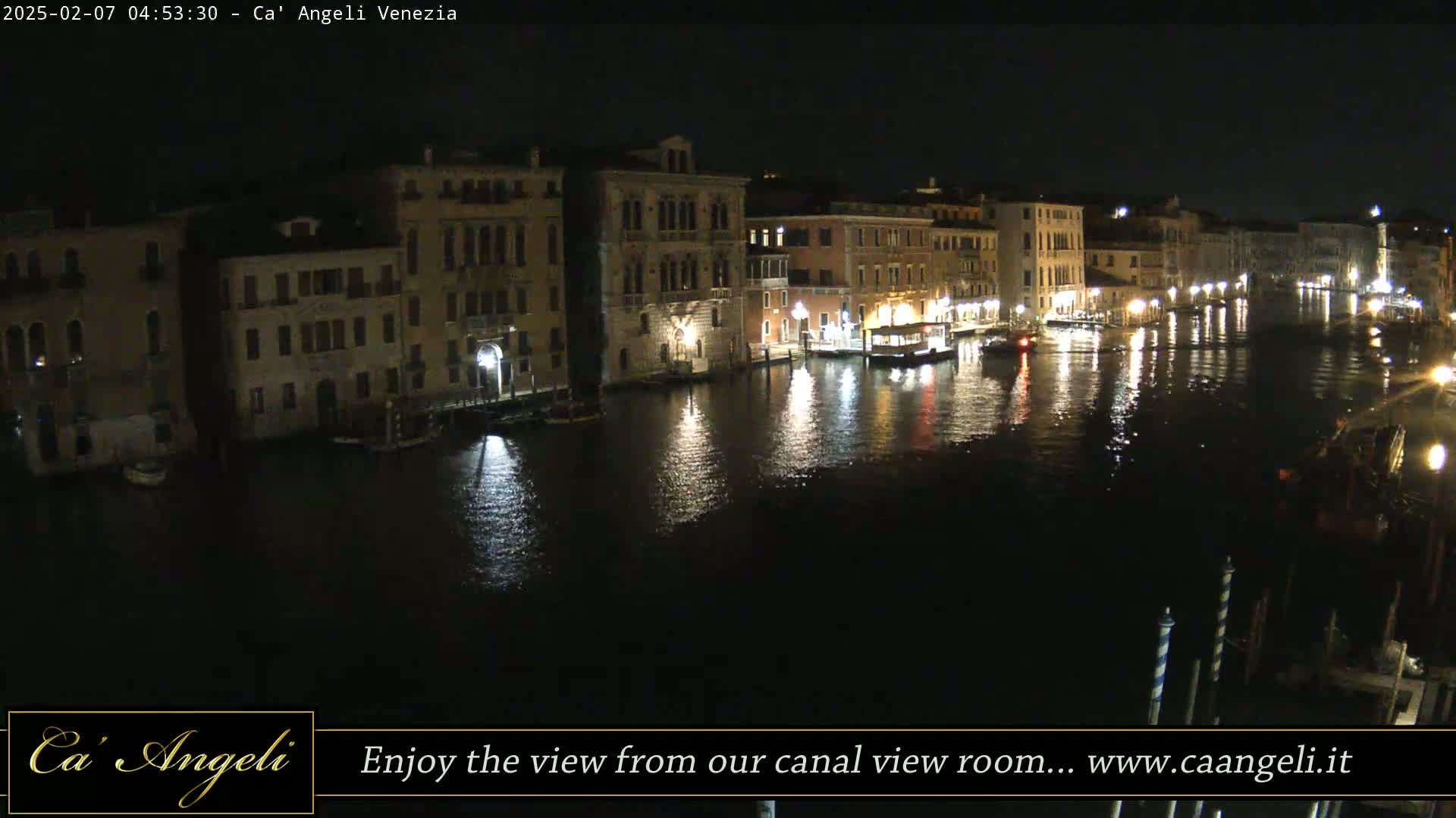 Grand Canal in Venezia Panaromic Live Cam - Venice, Veneto, Italy