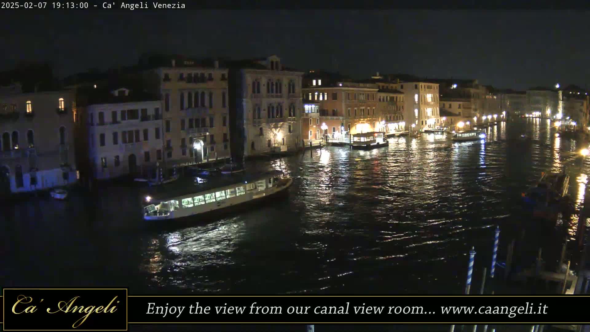 Grand Canal in Venezia Panaromic Live Cam - Venice, Veneto, Italy