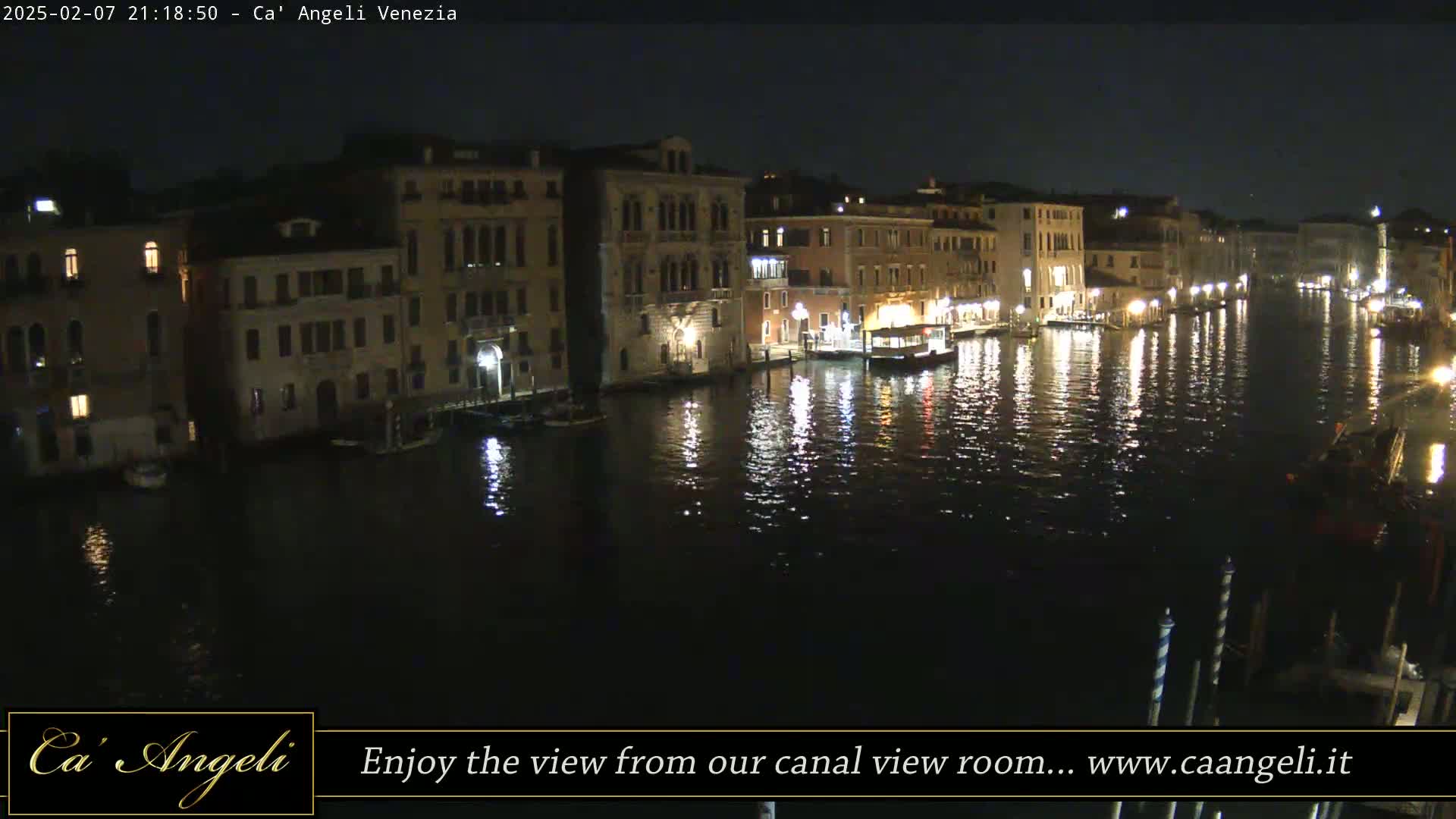 Grand Canal in Venezia Panaromic Live Cam - Venice, Veneto, Italy