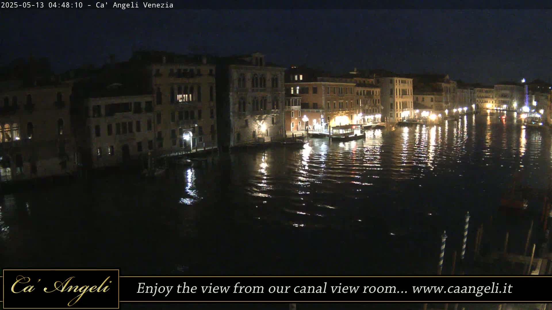 Grand Canal in Venezia Panaromic Live Cam - Venice, Veneto, Italy