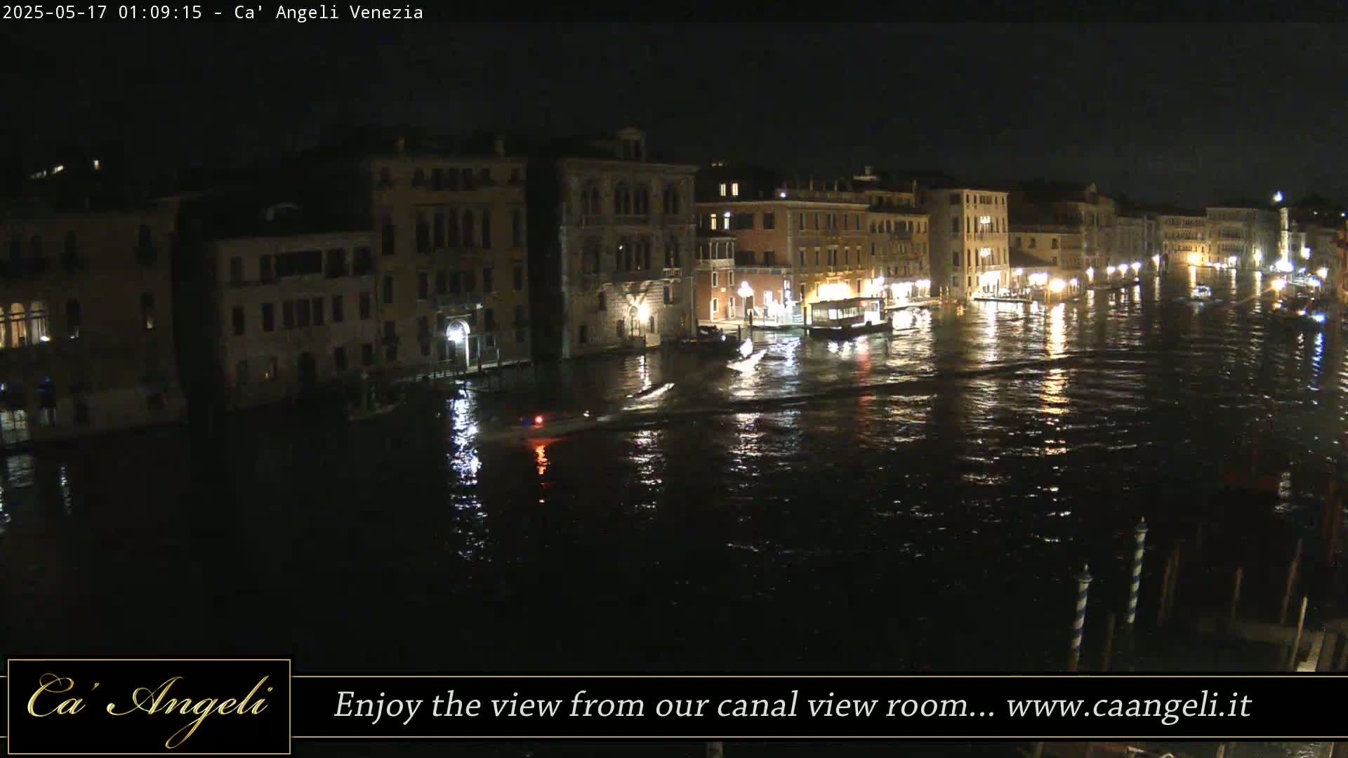 Grand Canal in Venezia Panaromic Live Cam - Venice, Veneto, Italy