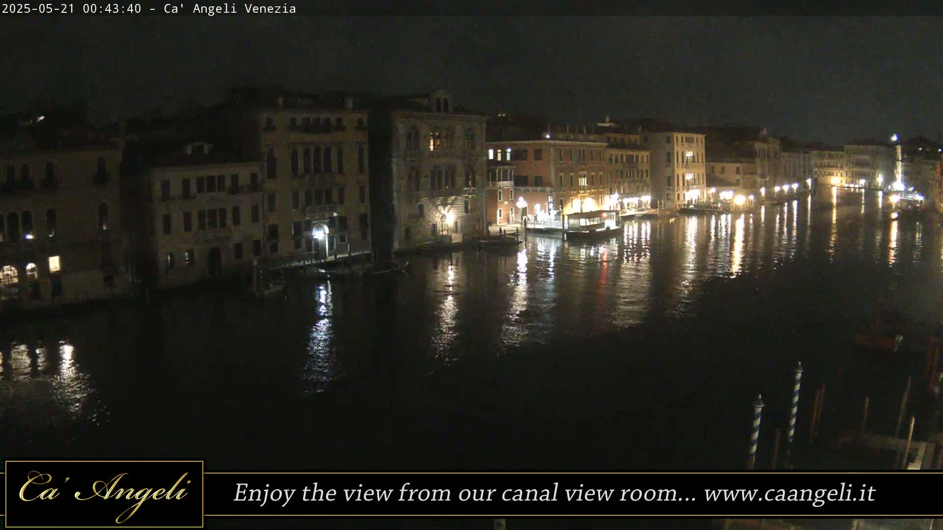 Grand Canal in Venezia Panaromic Live Cam - Venice, Veneto, Italy