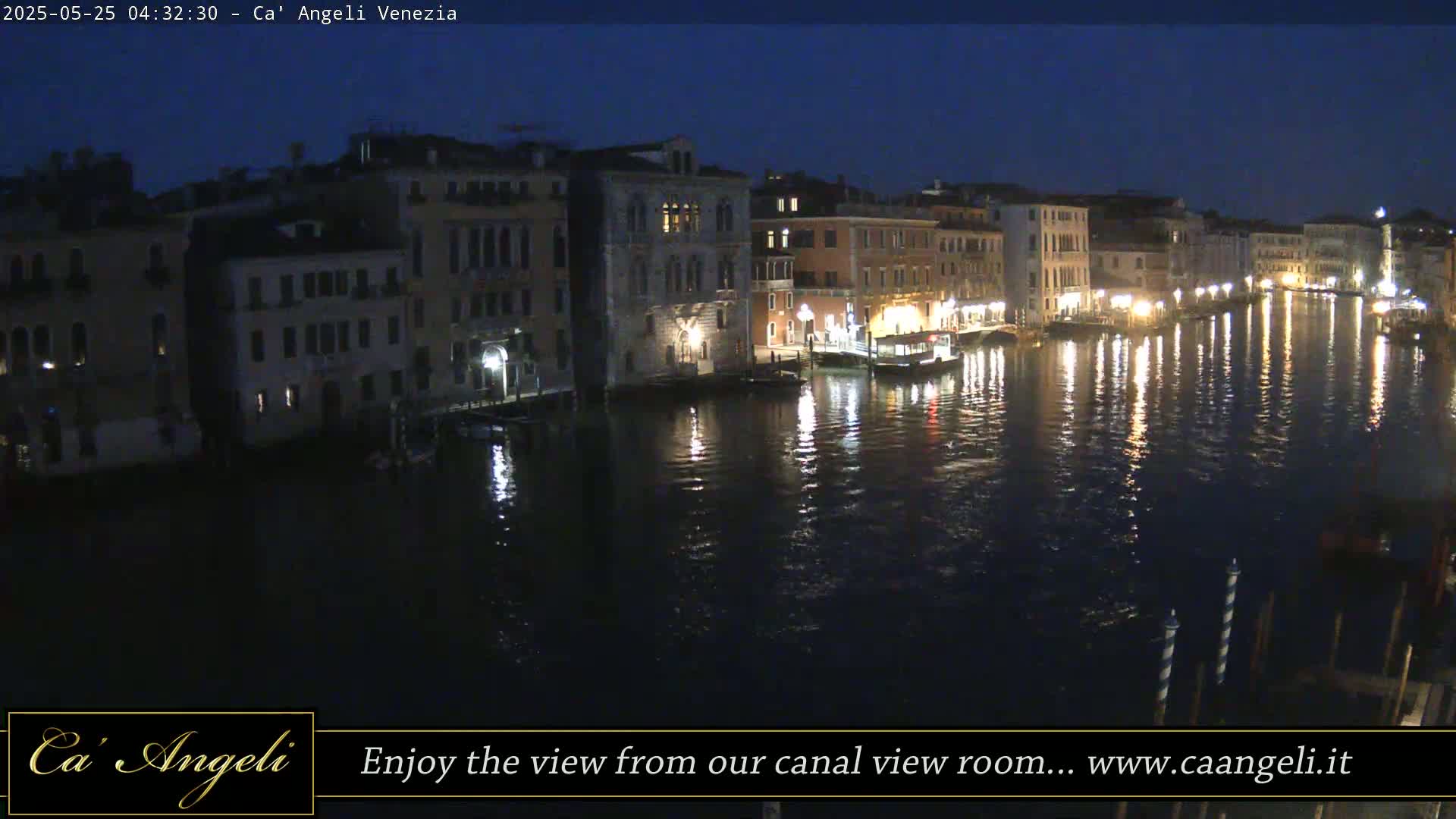 Grand Canal in Venezia Panaromic Live Cam - Venice, Veneto, Italy