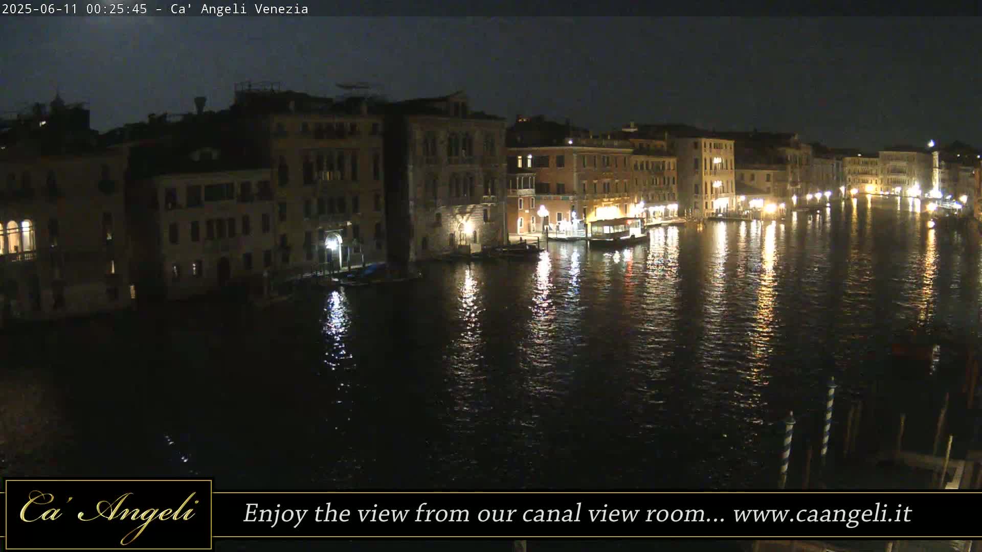 Grand Canal in Venezia Panaromic Live Cam - Venice, Veneto, Italy