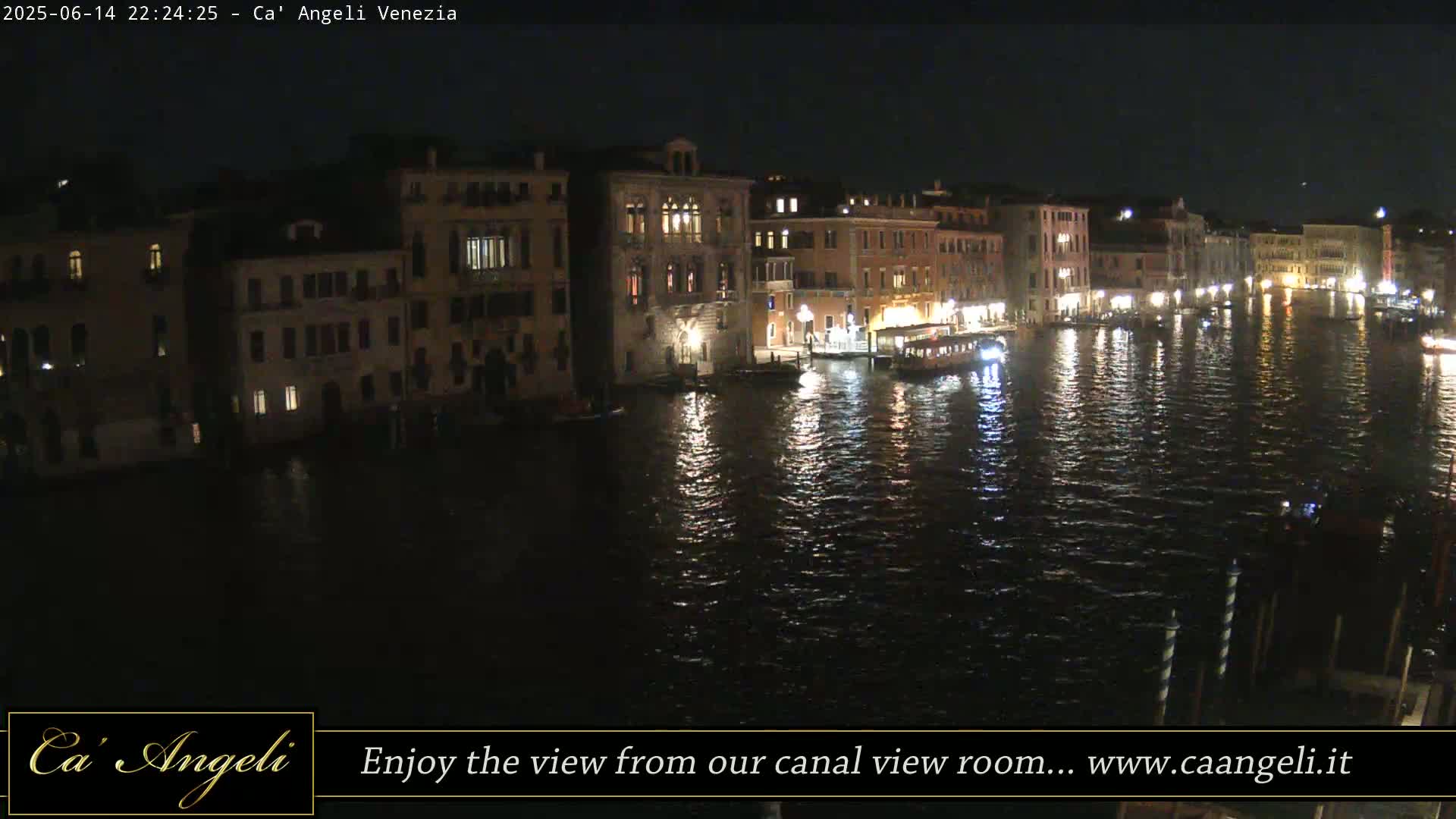 Grand Canal in Venezia Panaromic Live Cam - Venice, Veneto, Italy