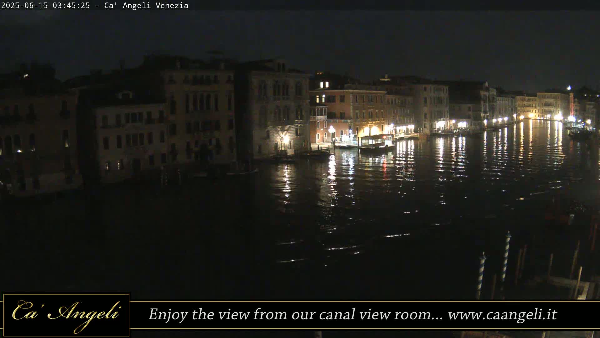 Grand Canal in Venezia Panaromic Live Cam - Venice, Veneto, Italy
