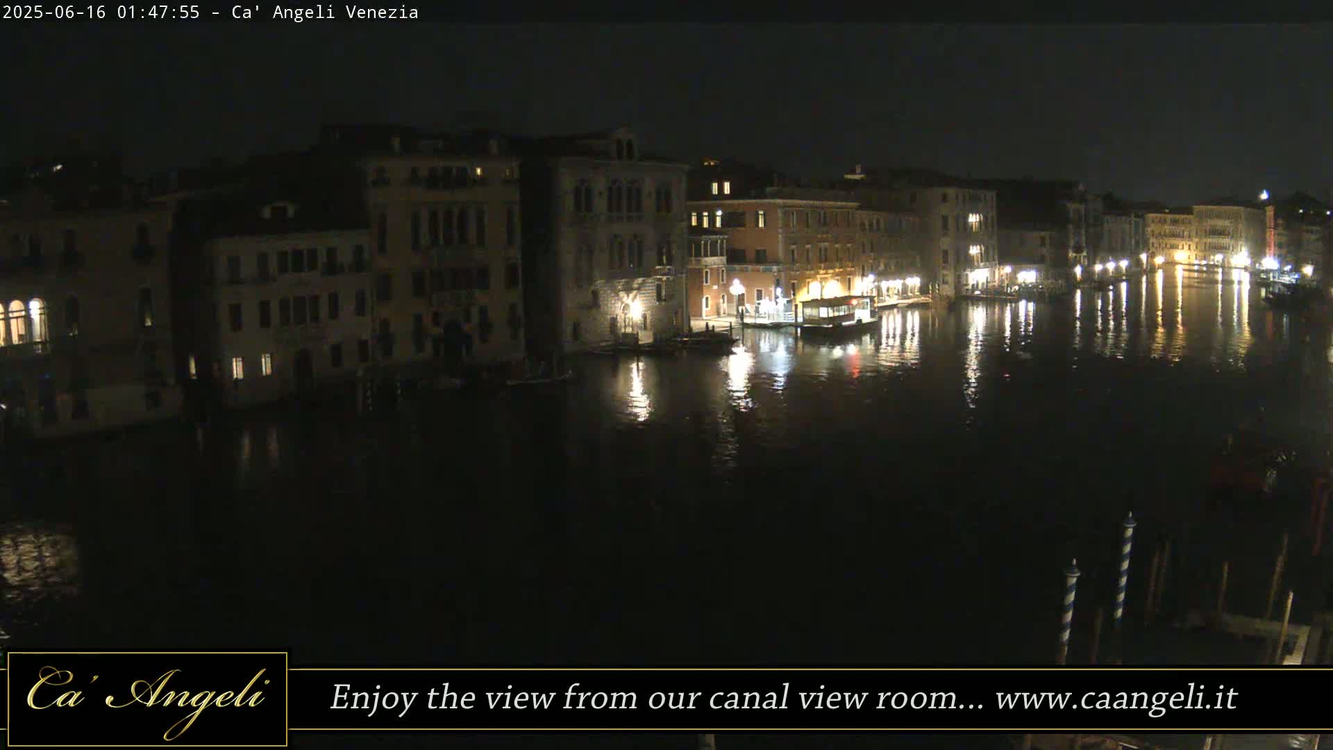 Grand Canal in Venezia Panaromic Live Cam - Venice, Veneto, Italy