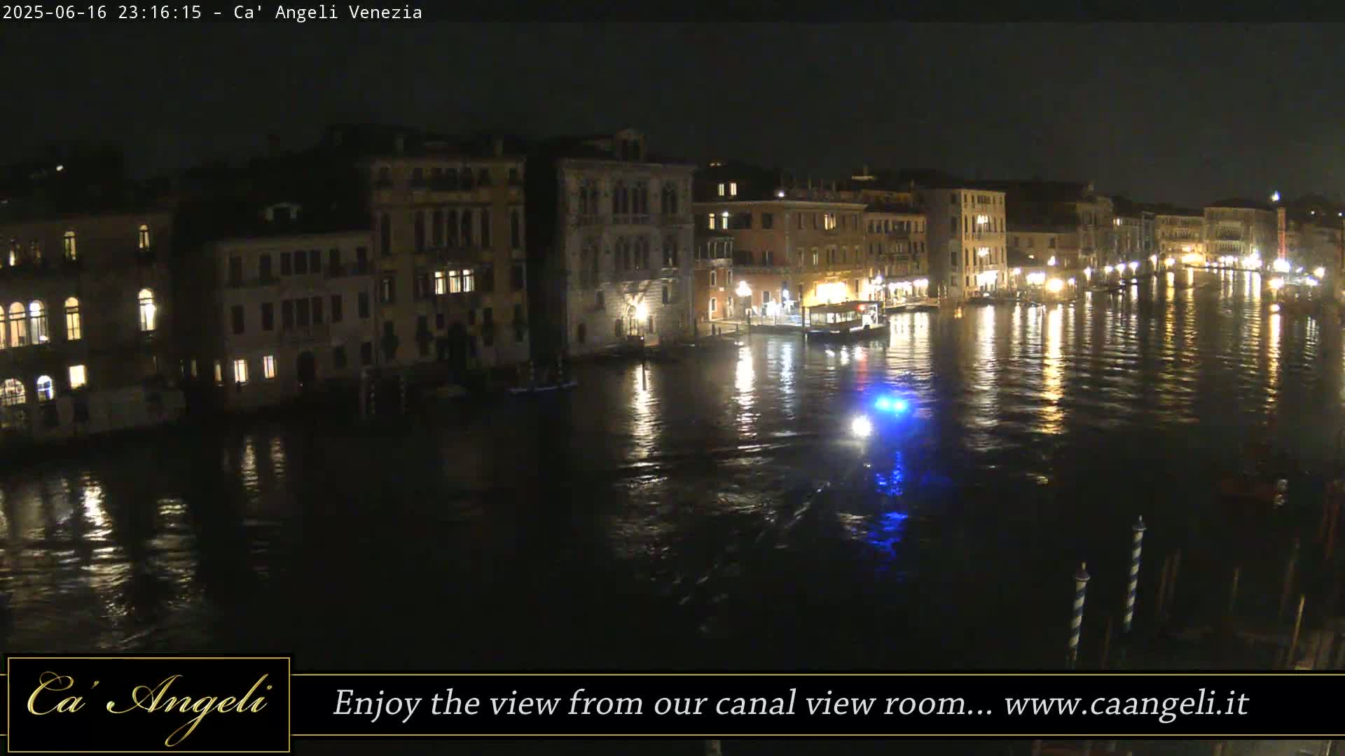Grand Canal in Venezia Panaromic Live Cam - Venice, Veneto, Italy