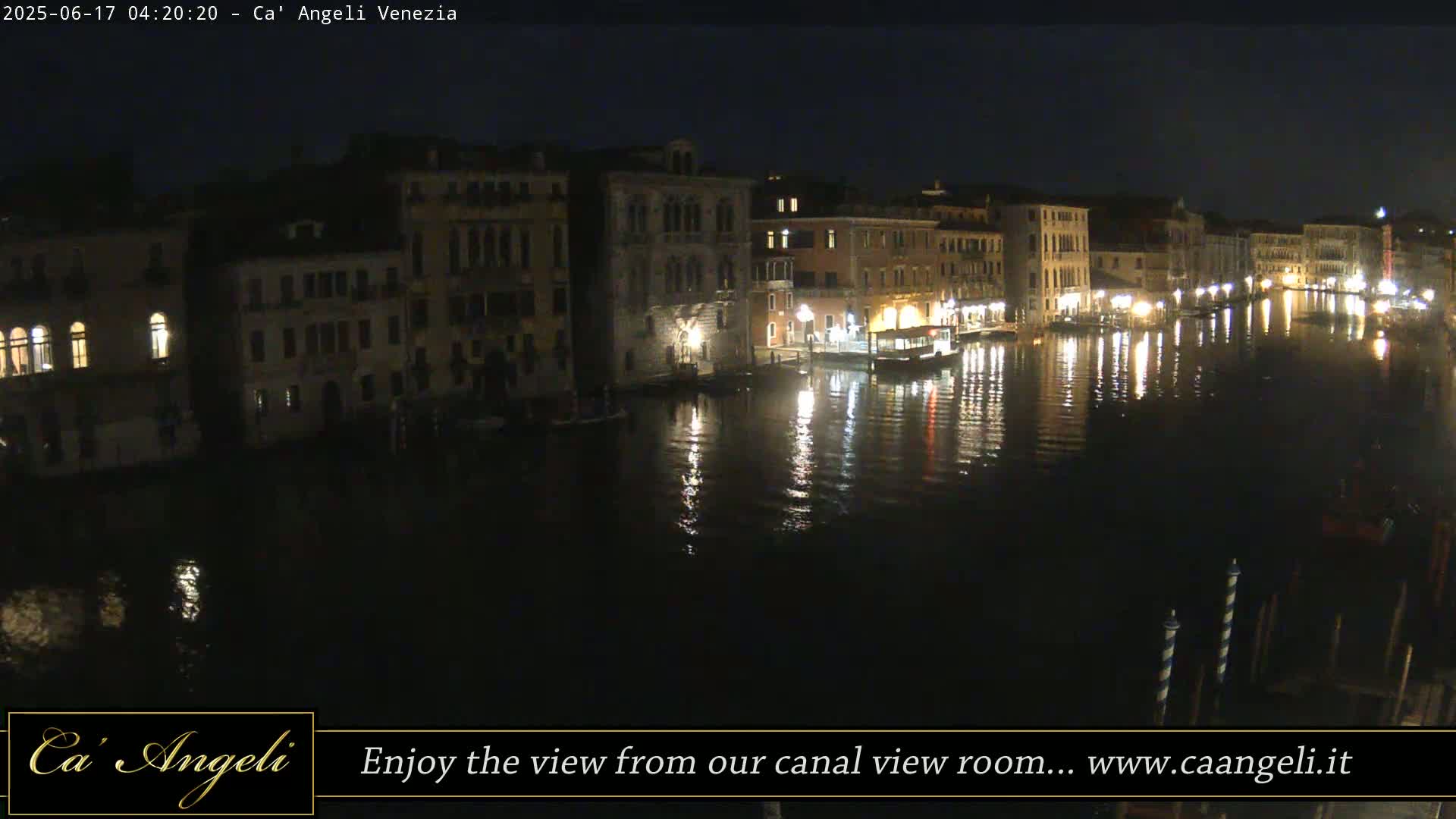 Grand Canal in Venezia Panaromic Live Cam - Venice, Veneto, Italy