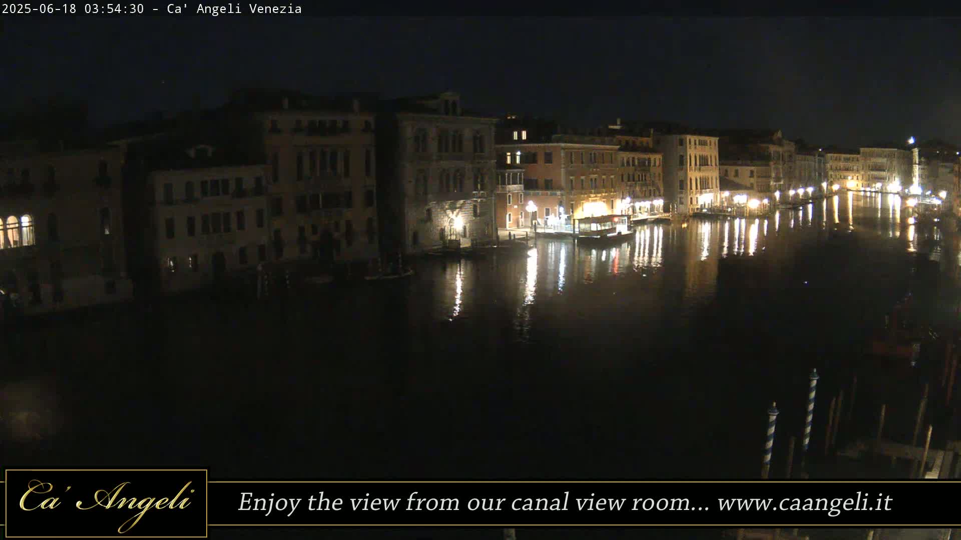 Grand Canal in Venezia Panaromic Live Cam - Venice, Veneto, Italy