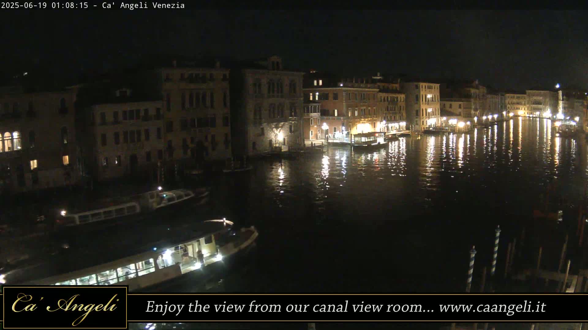 Grand Canal in Venezia Panaromic Live Cam - Venice, Veneto, Italy
