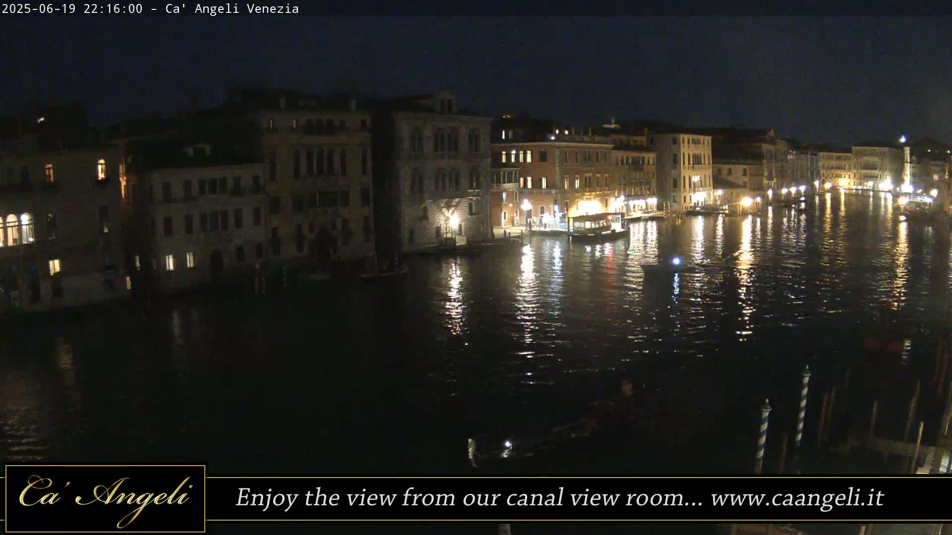 Grand Canal in Venezia Panaromic Live Cam - Venice, Veneto, Italy