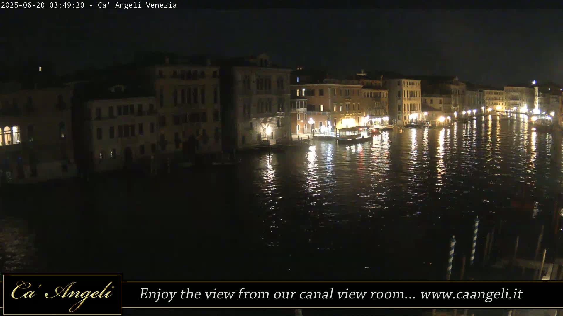 Grand Canal in Venezia Panaromic Live Cam - Venice, Veneto, Italy