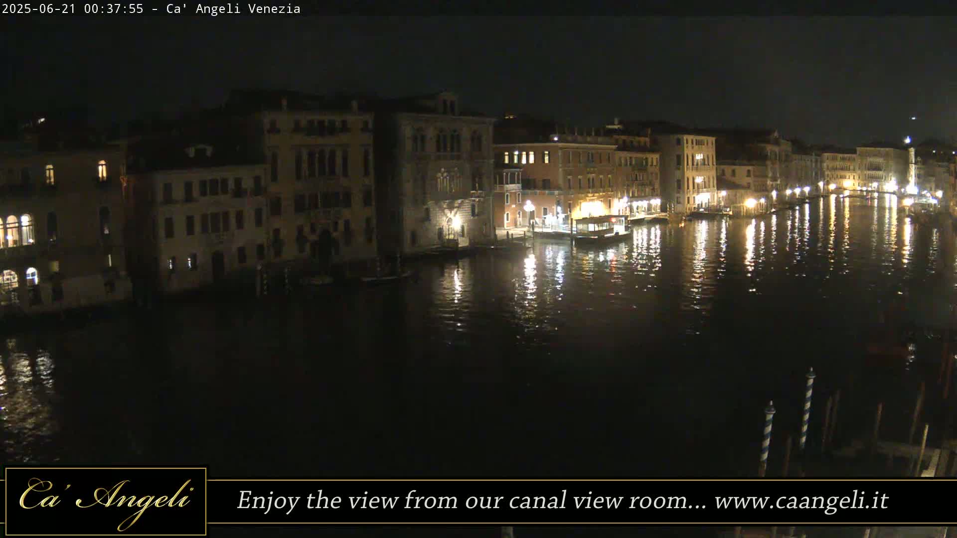 Grand Canal in Venezia Panaromic Live Cam - Venice, Veneto, Italy